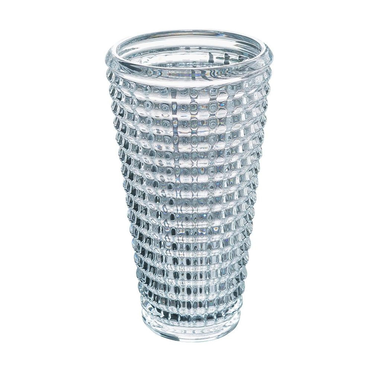 11" Clear Round Glass Table Vase-2