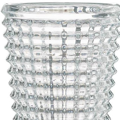 11" Clear Round Glass Table Vase-6