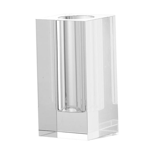 8" Clear Square Glass Table Vase - Loft&Timber