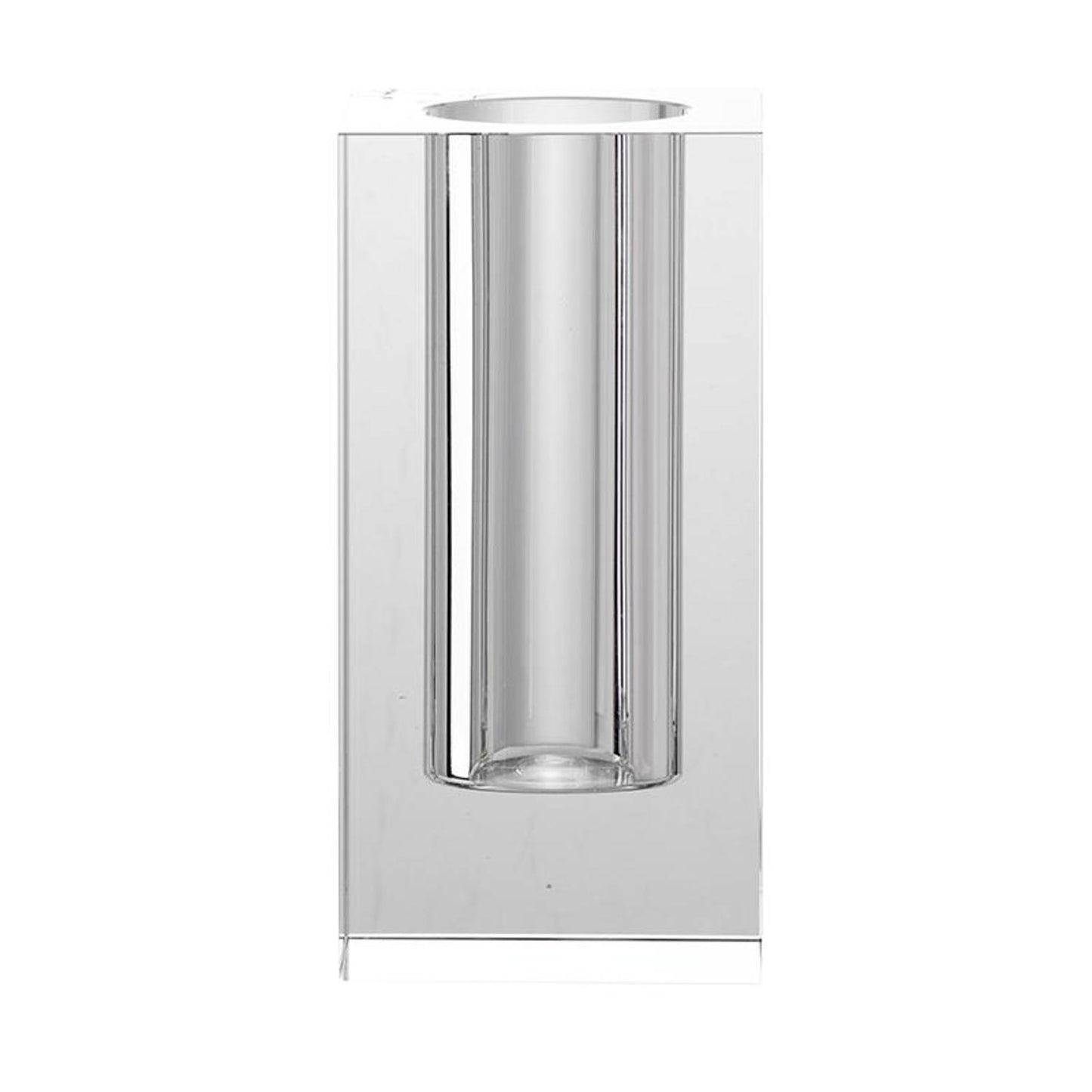 8" Clear Square Glass Table Vase - Loft&Timber