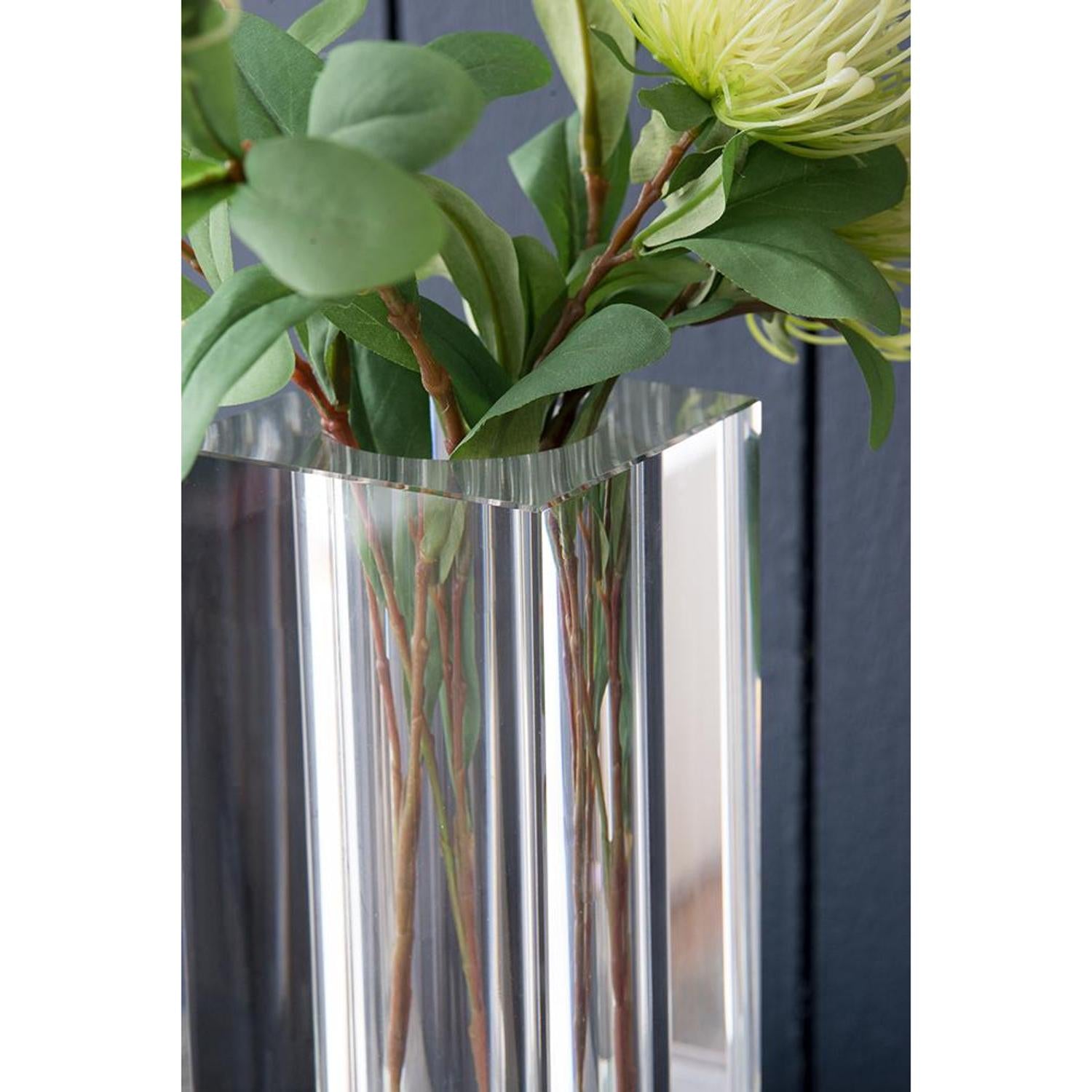10" Clear Square Glass Table Vase - Loft&Timber