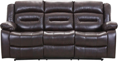 3-Seat Home Theater Recliner Sofa Set, Gray-0