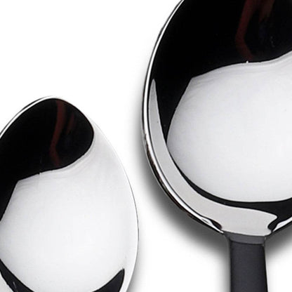 Matte Black Stainless Steel Twenty Piece Hand Forged Flatware Set - Loft&Timber