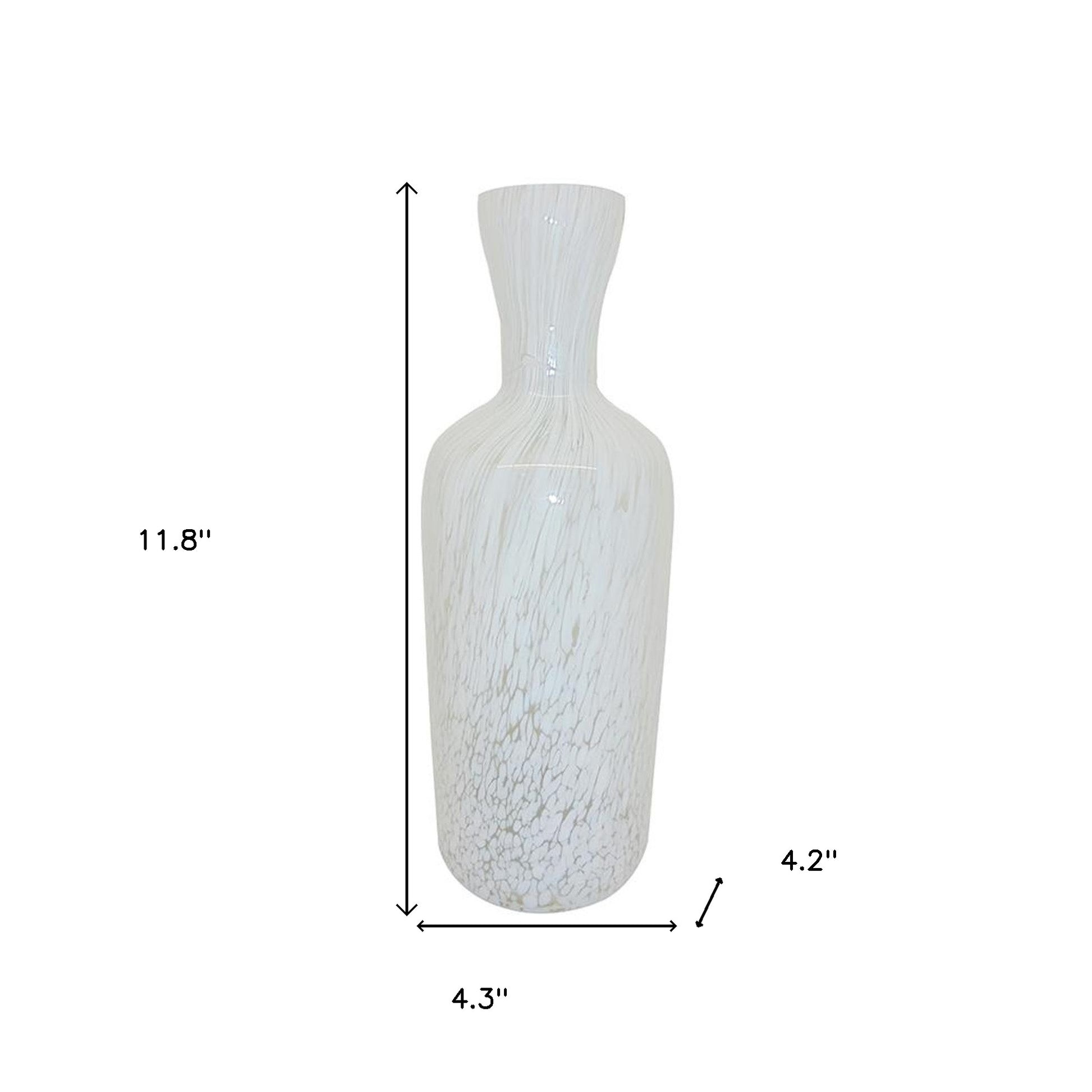 12" Opal Round Glass Table Vase - Loft&Timber