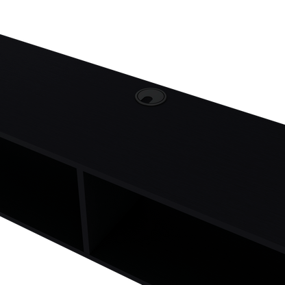 59" Black Floating Mount TV Stand - Loft&Timber