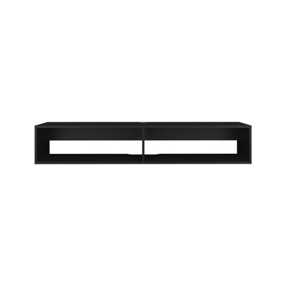 59" Black Floating Mount TV Stand - Loft&Timber