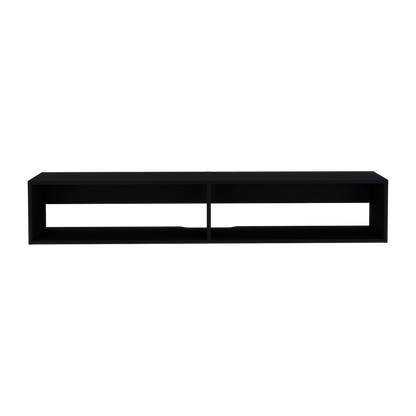 59" Black Floating Mount TV Stand - Loft&Timber
