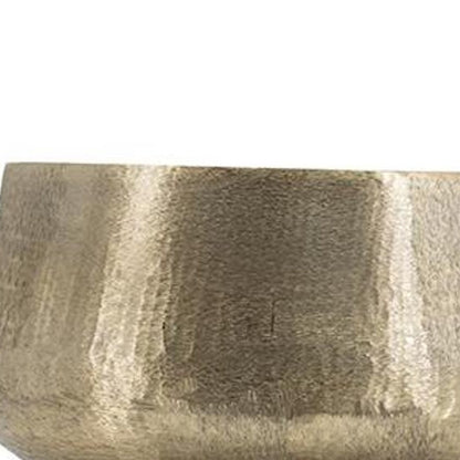 7" Gold Round Aluminum Table Vase - Loft&Timber