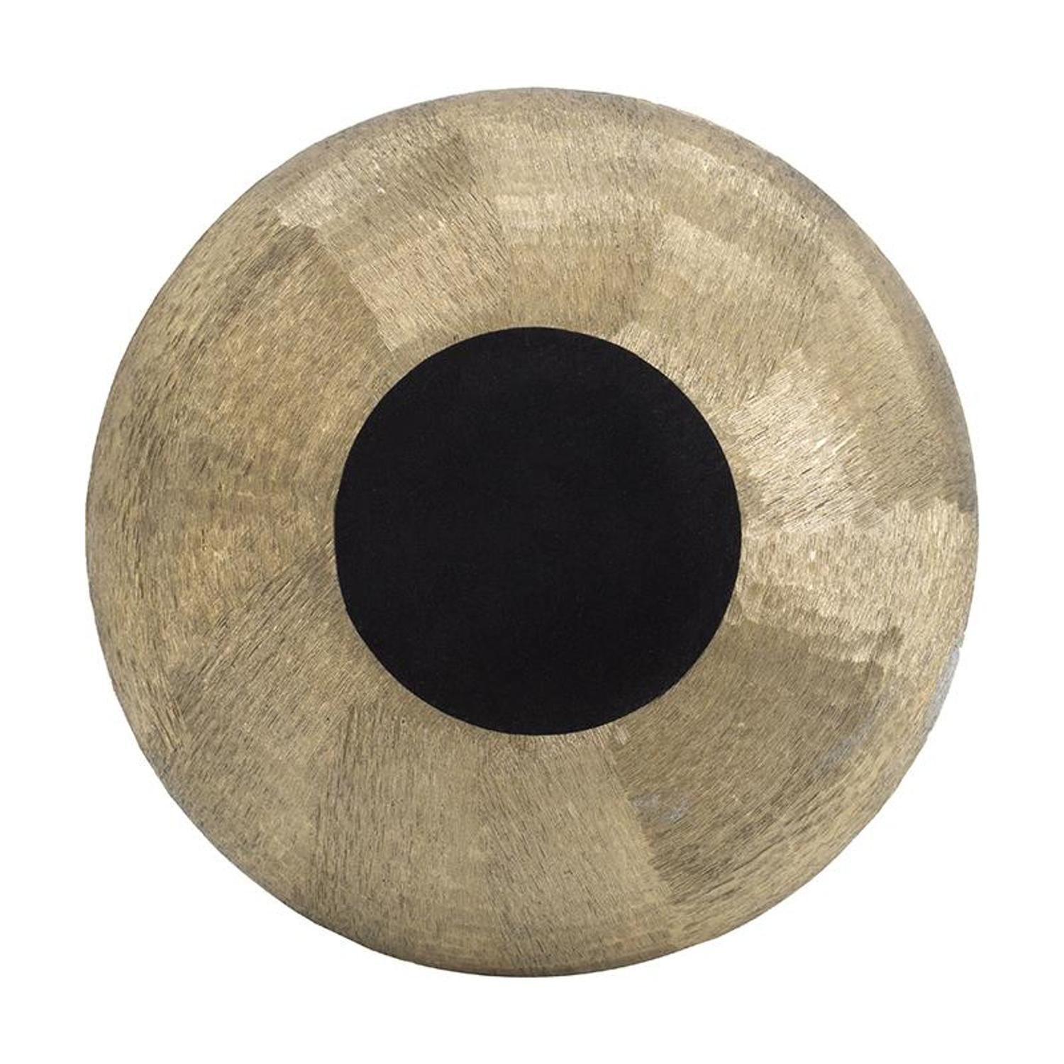 7" Gold Round Aluminum Table Vase - Loft&Timber