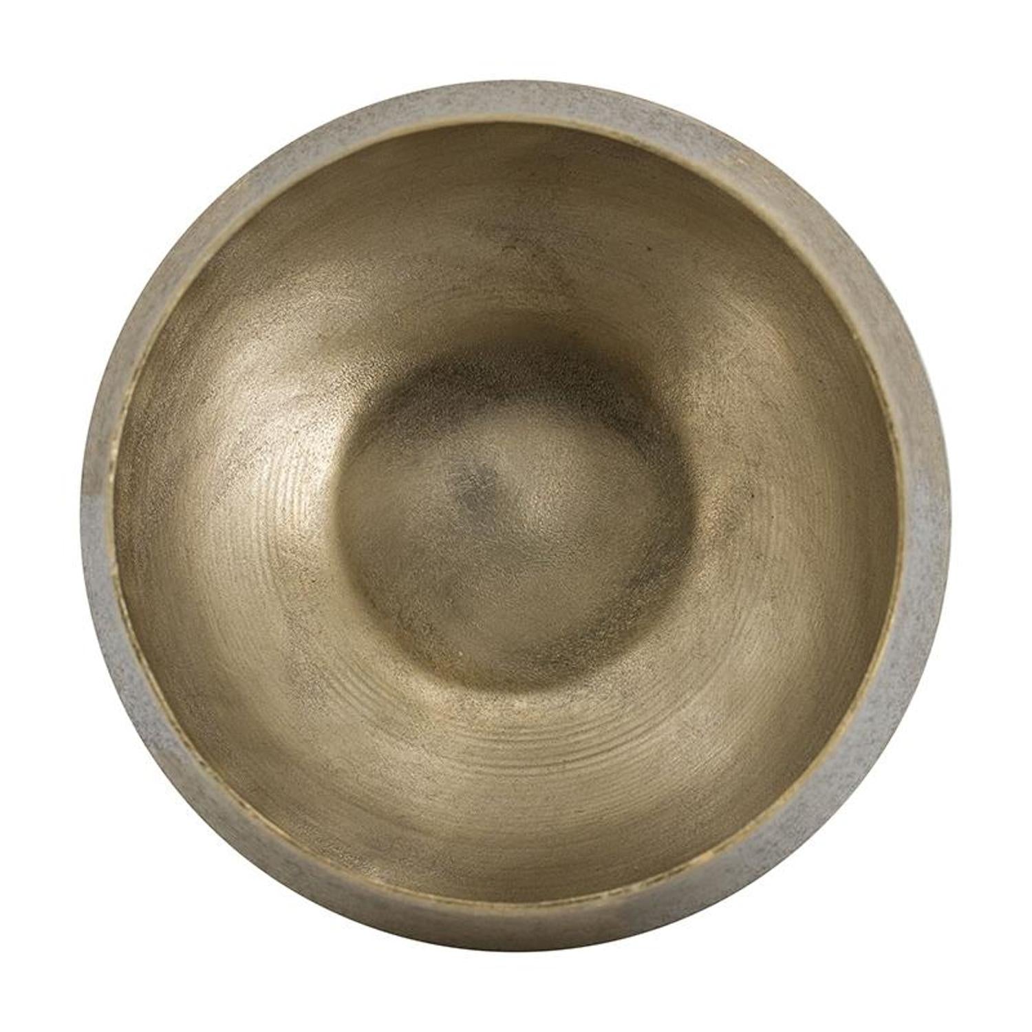 7" Gold Round Aluminum Table Vase - Loft&Timber