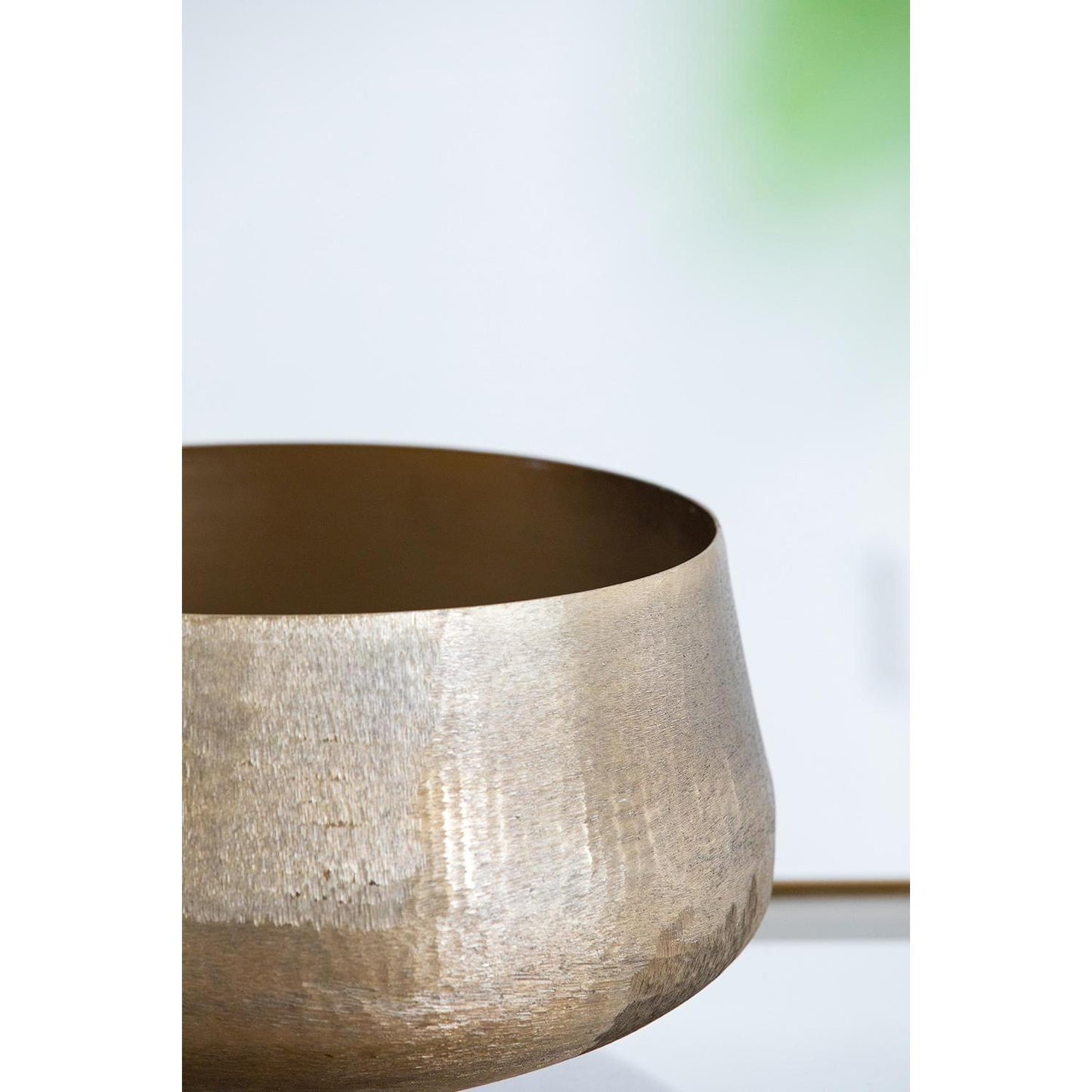 7" Gold Round Aluminum Table Vase - Loft&Timber