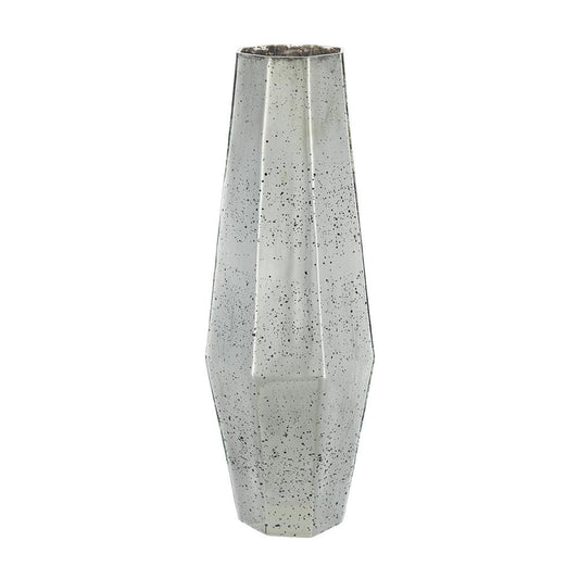 20" Silver Cylinder Glass Table Vase - Loft&Timber