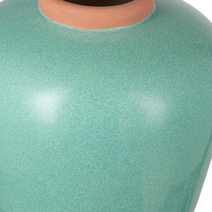 9" Brown Round Ceramic Table Vase - Loft&Timber