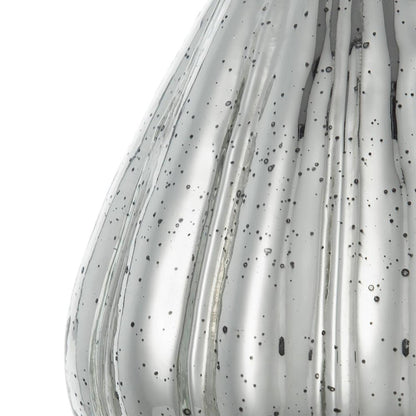 10" Silver Round Glass Table Vase - Loft&Timber