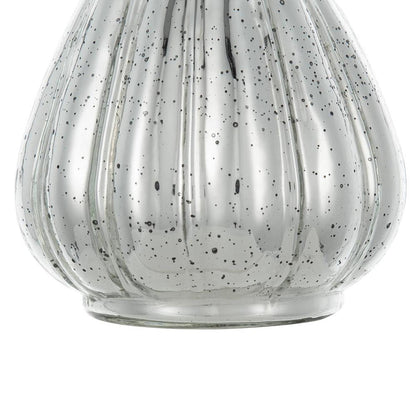 10" Silver Round Glass Table Vase - Loft&Timber