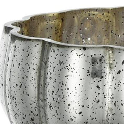 6" Silver Wavy Glass Table Vase - Loft&Timber