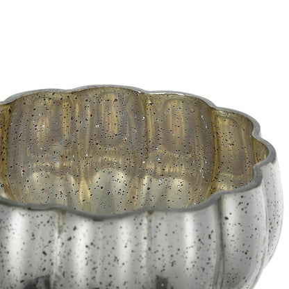 6" Silver Wavy Glass Table Vase - Loft&Timber