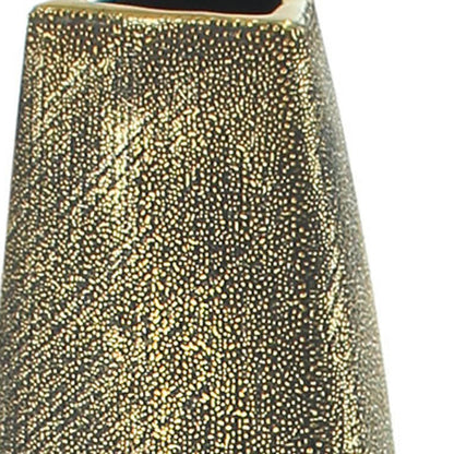 40" Gold Tapered Ceramic Floor Vase - Loft&Timber