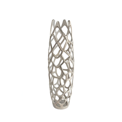 27" Cylinder Aluminum Floor Vase - Loft&Timber