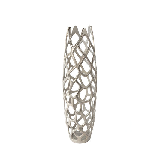 27" Cylinder Aluminum Floor Vase - Loft&Timber