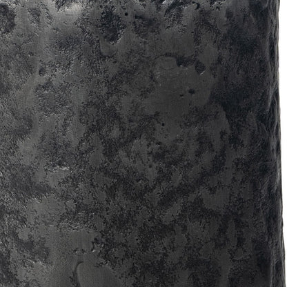 14" Gray Hammered Cylinder Aluminum Table Vase - Loft&Timber