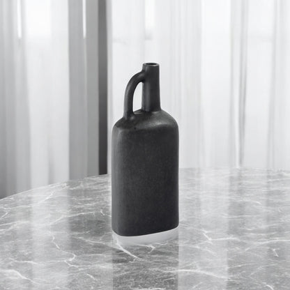 11" Gray Aluminum Jug Table Vase - Loft&Timber