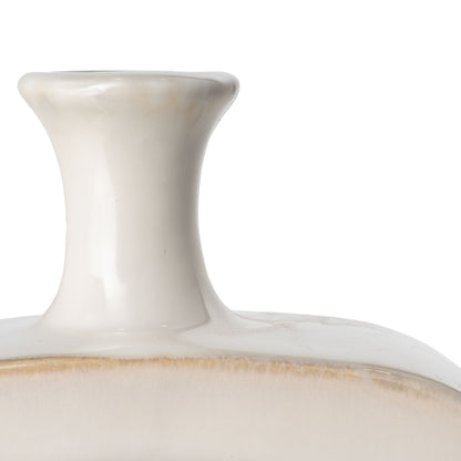 18" Aqua And White Ombre Ceramic Table Vase - Loft&Timber