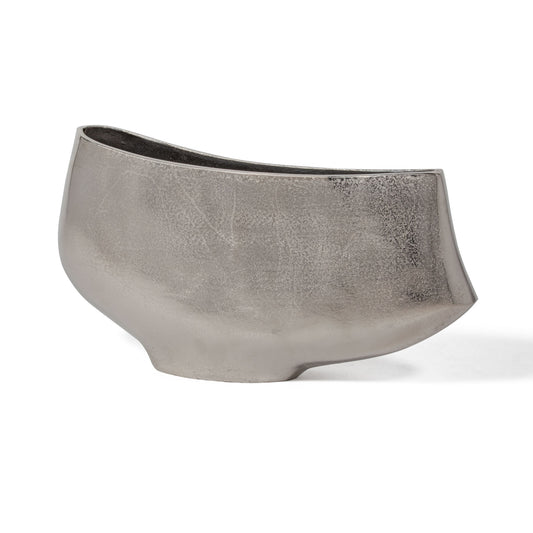 10" Nickel Aluminum Table Vase - Loft&Timber