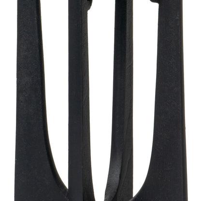 12" Black Distressed Aluminum Geometric Tabletop Pillar Candle Holder - Loft&Timber
