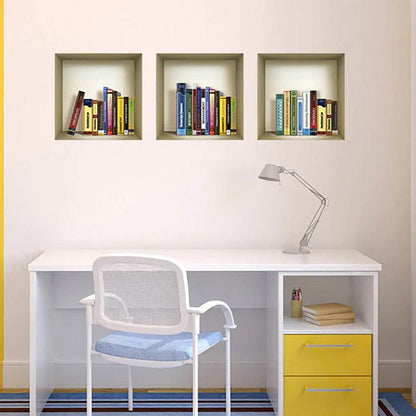 Set of Three Tisha Niche 3D Square Peel and Stick Wall Decals - Loft&Timber
