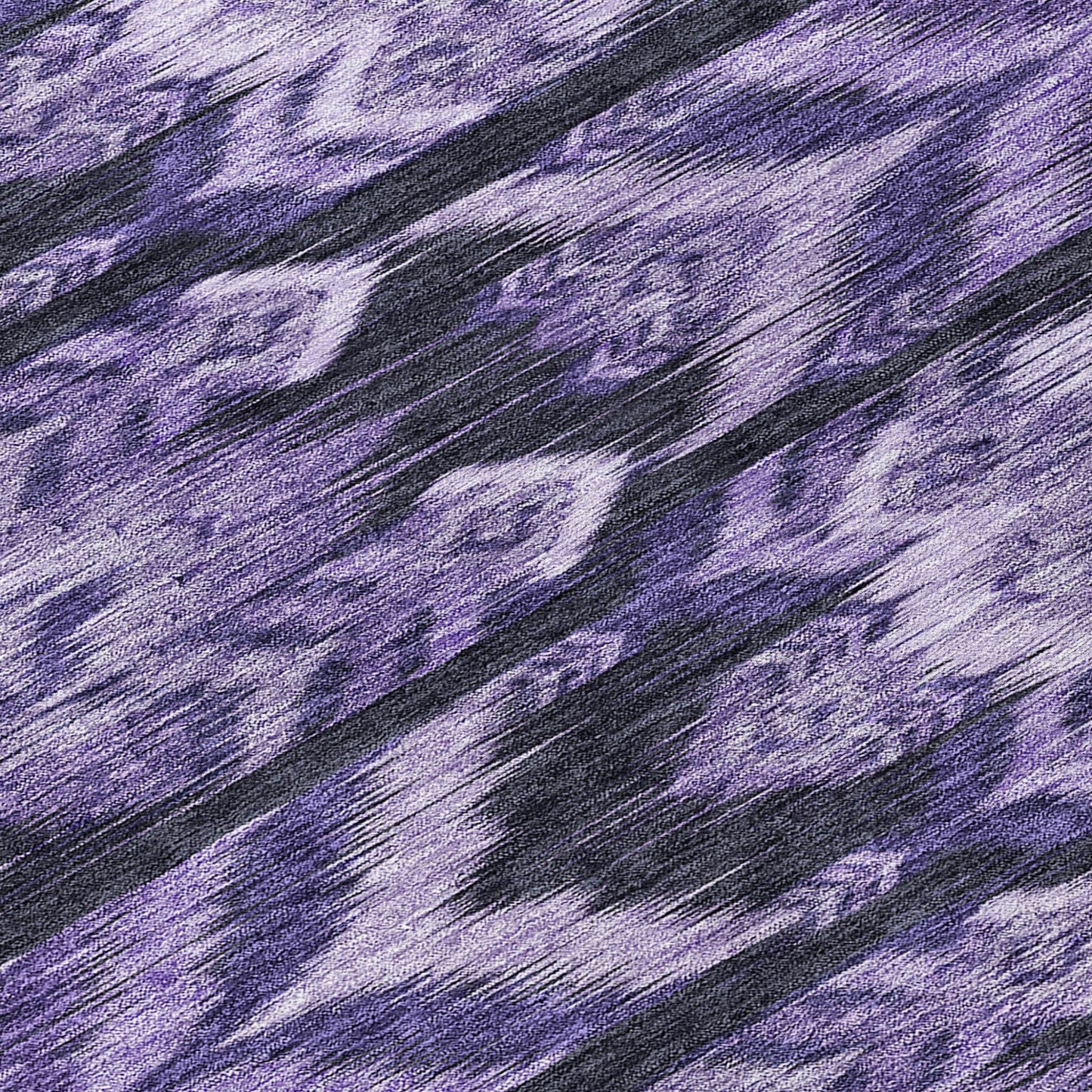 8' Purple Lavender And Plum Round Southwestern Washable Indoor Outdoor Area Rug - Loft&Timber