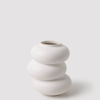Ceramic Simple White Vase Nordic Home Decoration - Loft&Timber