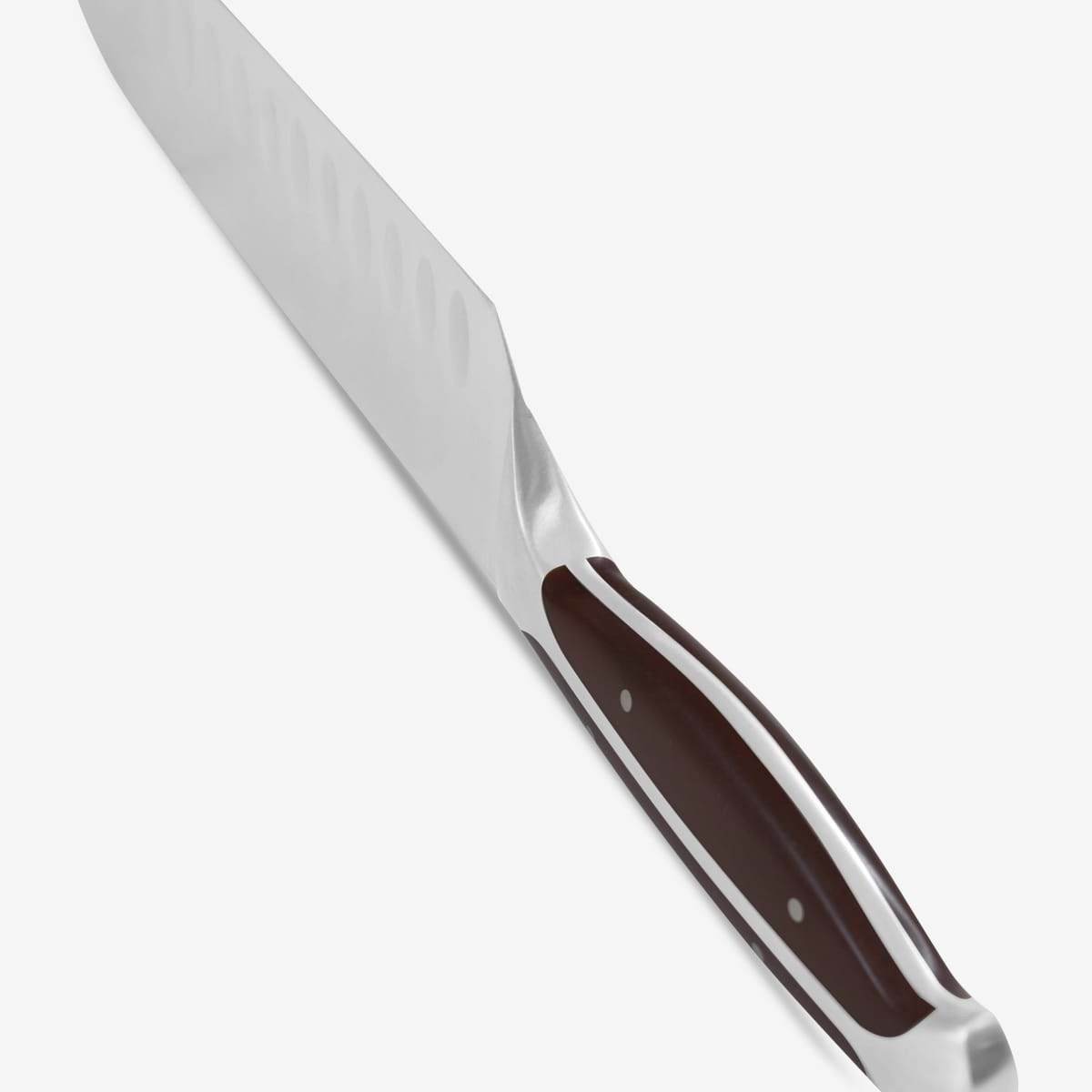 Gunter Wilhelm Premier Santoku Knife, 5 Inch | Dark Brown ABS Handle SKU: 30-317-0405 - Loft&Timber