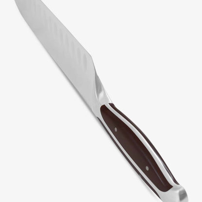 Gunter Wilhelm Premier Santoku Knife, 5 Inch | Dark Brown ABS Handle SKU: 30-317-0405 - Loft&Timber