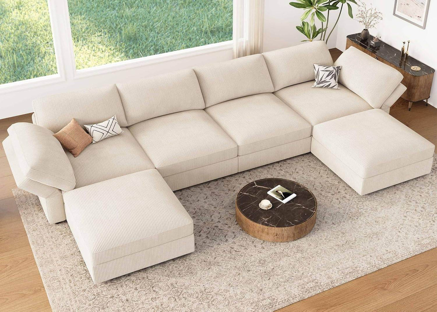 Modular Sectional Sofa with Storage Chaise - Loft&Timber