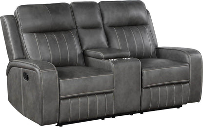 Gray Reclining Loveseat rana - Loft&Timber