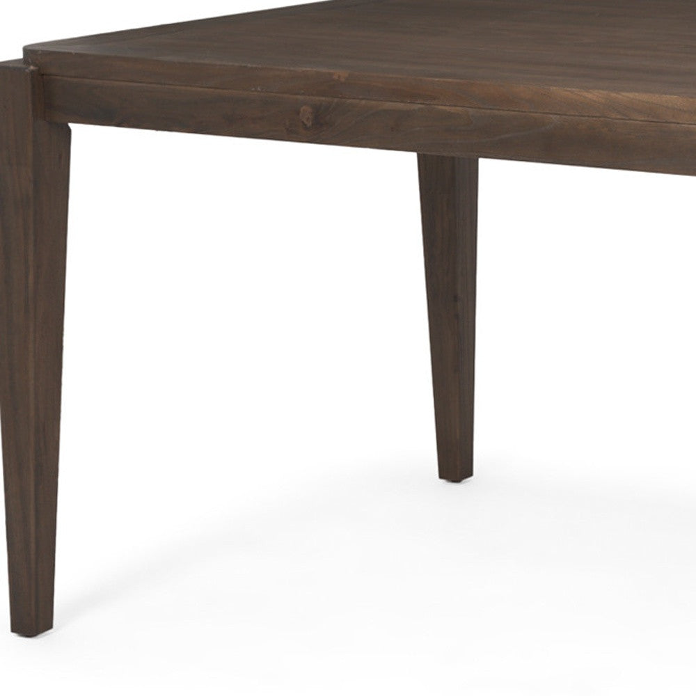 72" Dark Brown Wood Dining Table - Loft&Timber
