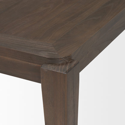 72" Dark Brown Wood Dining Table - Loft&Timber