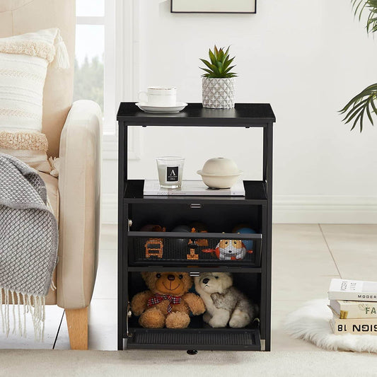 X-Design Retro Black Nightstand - Loft&Timber