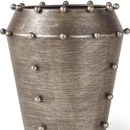 9" Silver Metal Table Vase - Loft&Timber