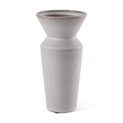 10" Cream Ceramic Table Vase - Loft&Timber