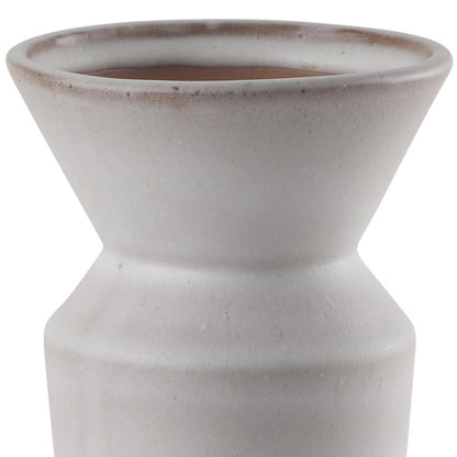 10" Cream Ceramic Table Vase - Loft&Timber