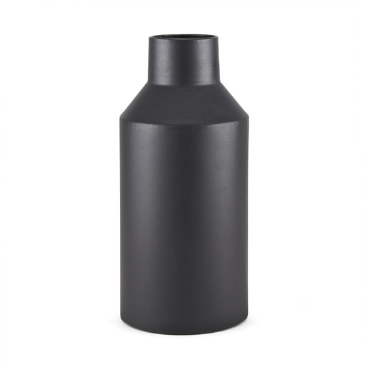 14" Black Tulip Metal Table Vase - Loft&Timber