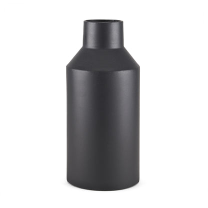 14" Black Tulip Metal Table Vase - Loft&Timber