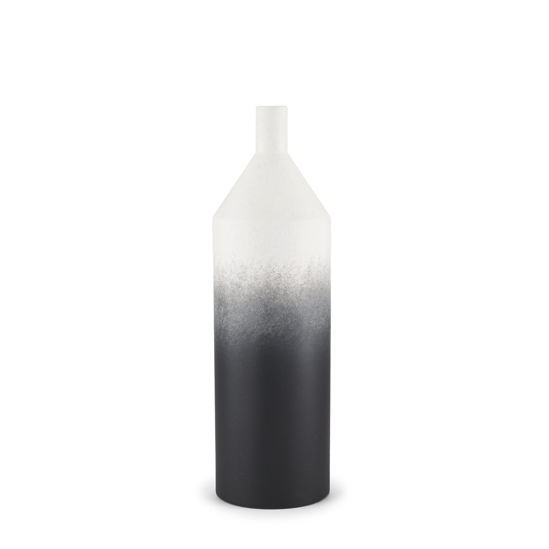 20" Black Tulip Metal Table Vase - Loft&Timber