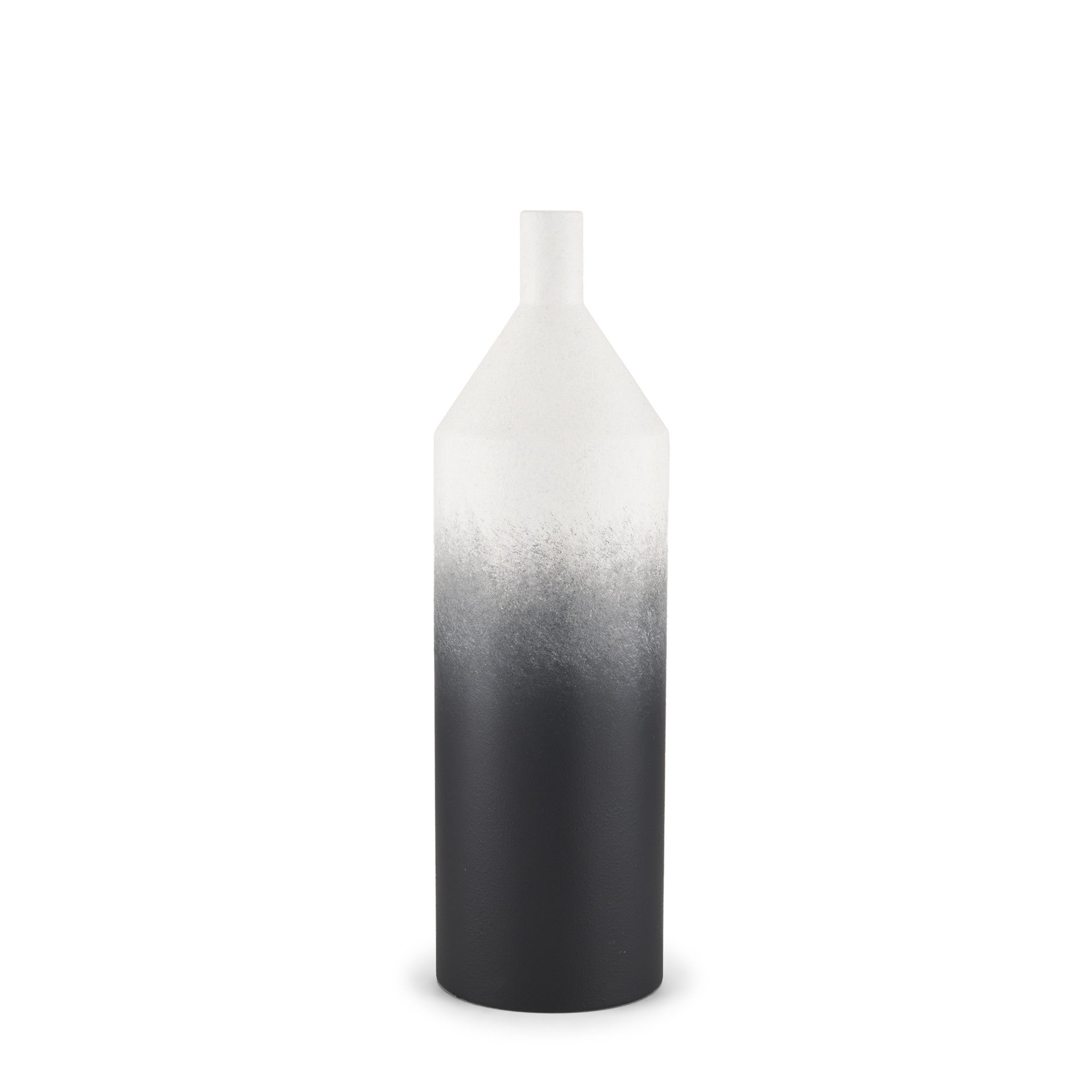 20" Black Tulip Metal Table Vase - Loft&Timber