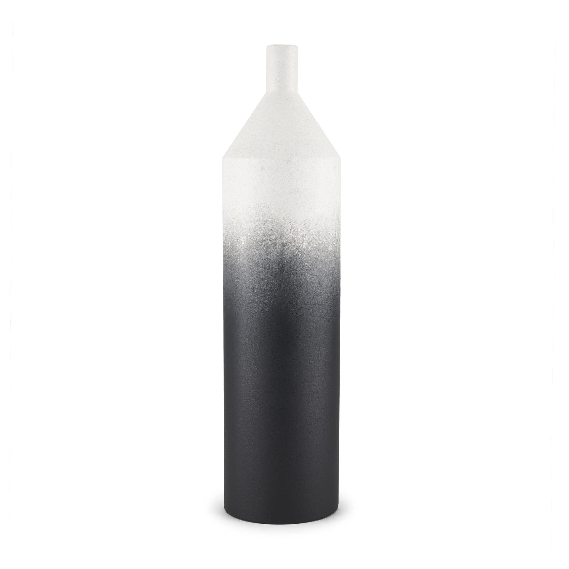 24" Black Tulip Metal Table Vase - Loft&Timber