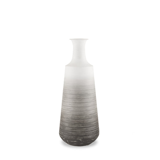 20" White Tulip Metal Table Vase - Loft&Timber
