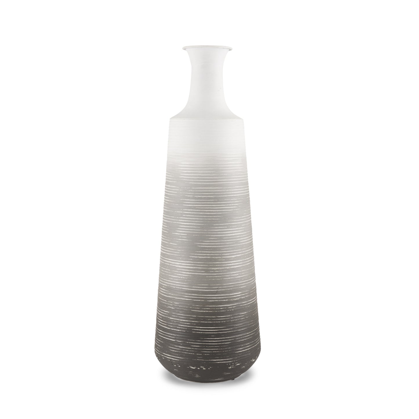 24" Gray Tulip Metal Table Vase - Loft&Timber