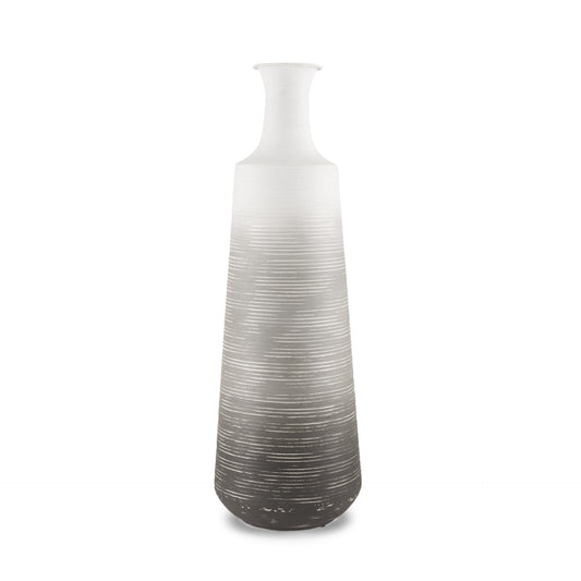 24" Gray Tulip Metal Table Vase - Loft&Timber
